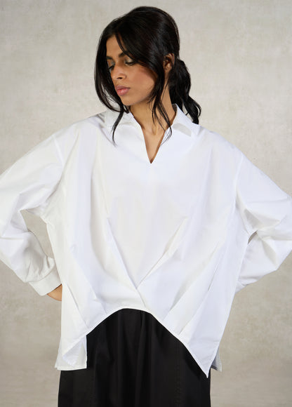 HIGH LO TOP WITH FRONT PLEATS