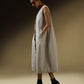 SLEEVELESS COCCOON JACKET DRESS