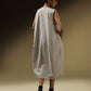 SLEEVELESS COCCOON JACKET DRESS