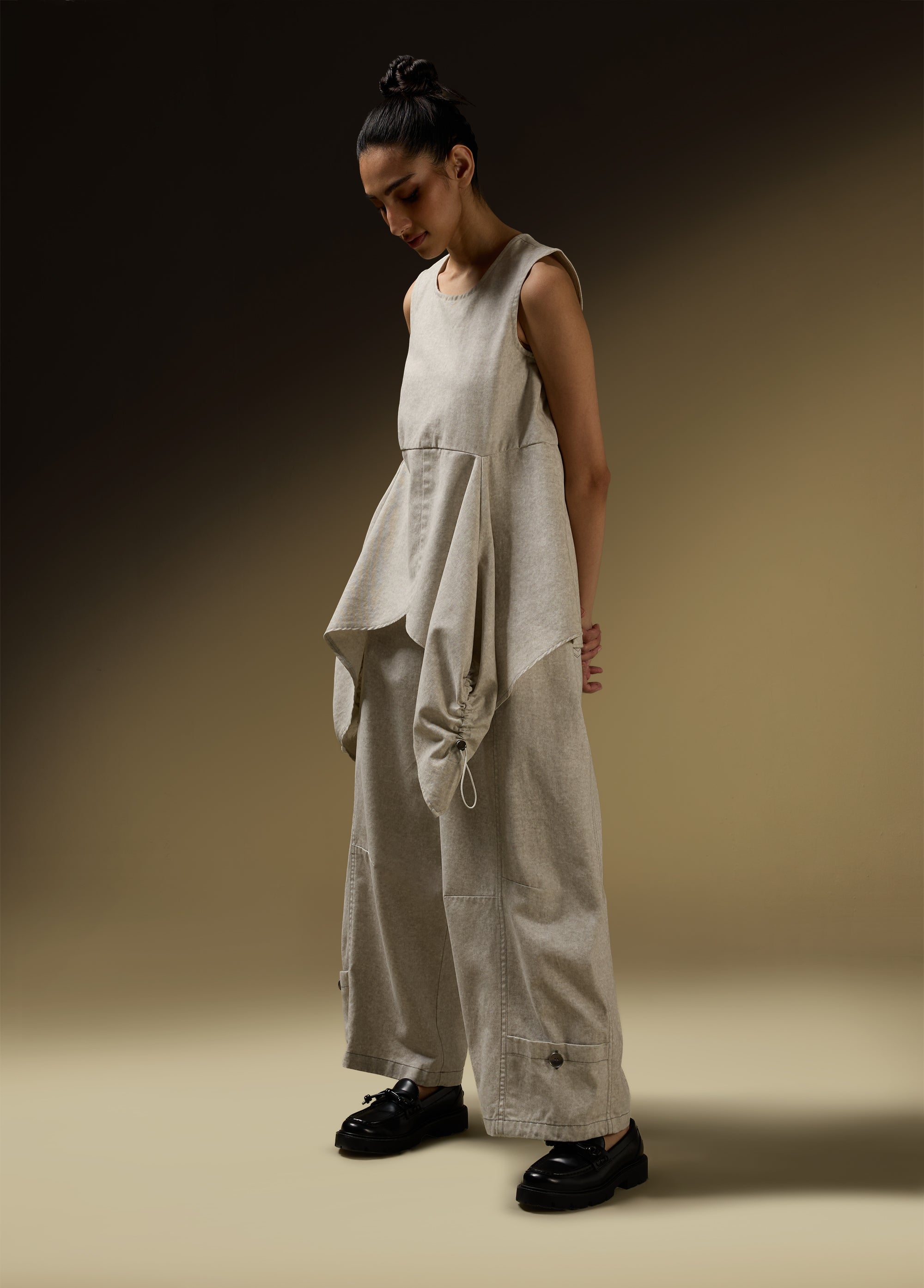 The Rouched Panel Top