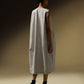SLEEVELESS COCCOON JACKET DRESS