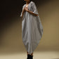 TWO-WAY OVERSIZED DRESS WITH SIDE COWLS
