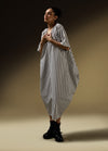 TWO-WAY OVERSIZED DRESS WITH SIDE COWLS