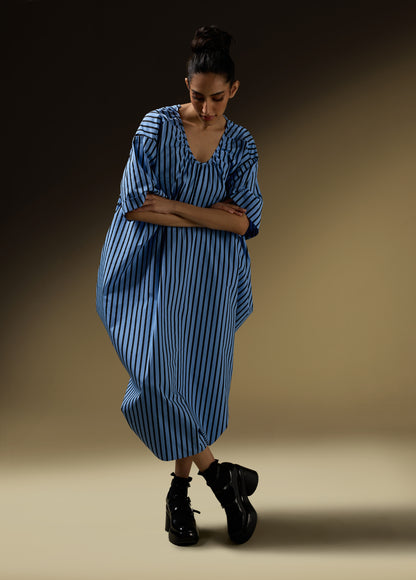 TWO-WAY OVERSIZED DRESS WITH SIDE COWLS