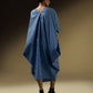 TWO-WAY OVERSIZED DRESS WITH SIDE COWLS