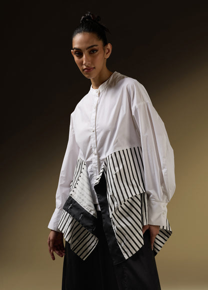 SHIRT WITH ASYMMETIRICAL PANELS