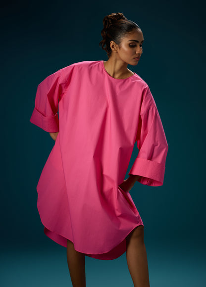 DRESS WITH KIMONO SLEEVE