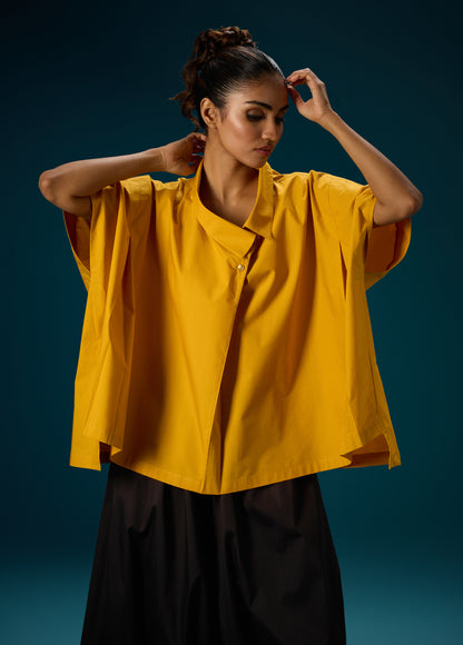 FLARE SHIRT WITH DROP SHOULDER