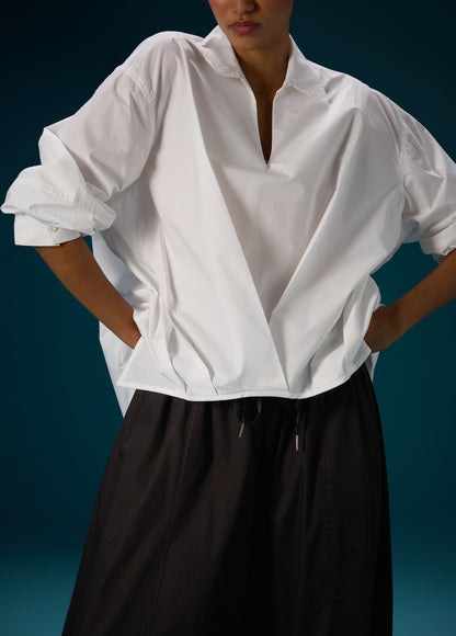 HIGH LO TOP WITH FRONT PLEATS