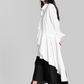 ASYMMETRICAL SHIRT WITH FRILL PANEL DETAIL