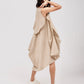 DRESS WITH SIDE AND BACK DRAPE