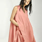 DRESS WITH SIDE AND BACK DRAPE