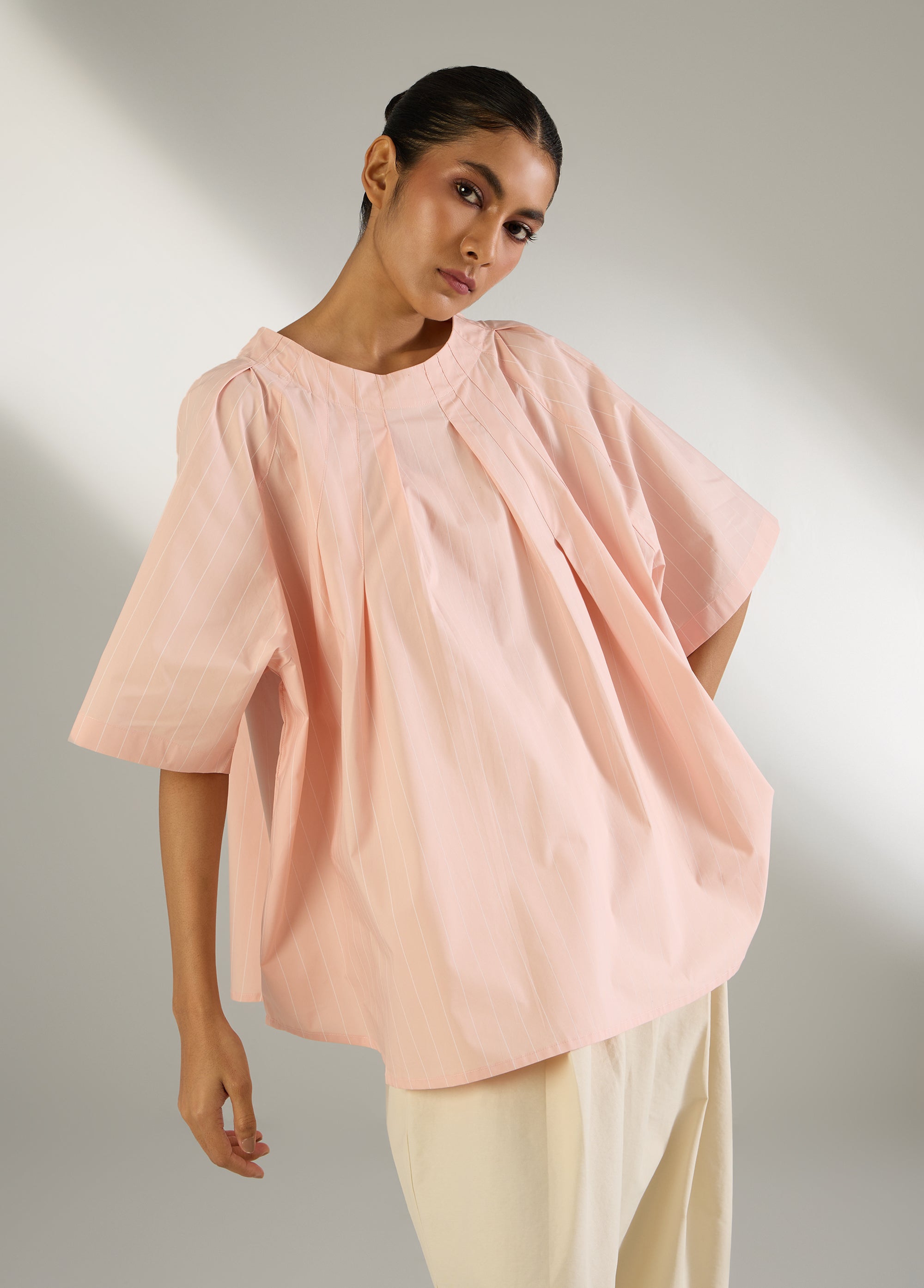 The Pleated Flare Top