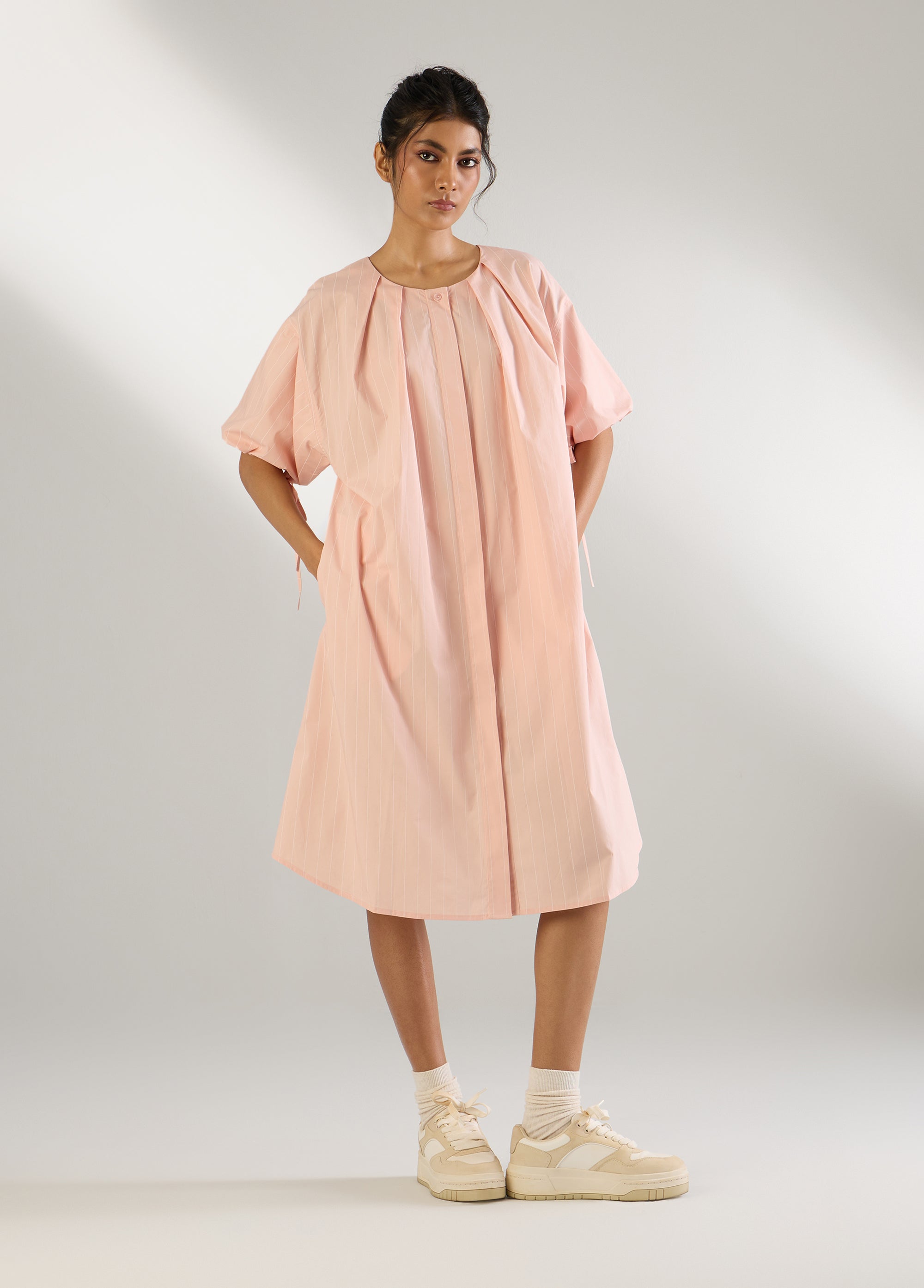The Pleated Shirt Dress