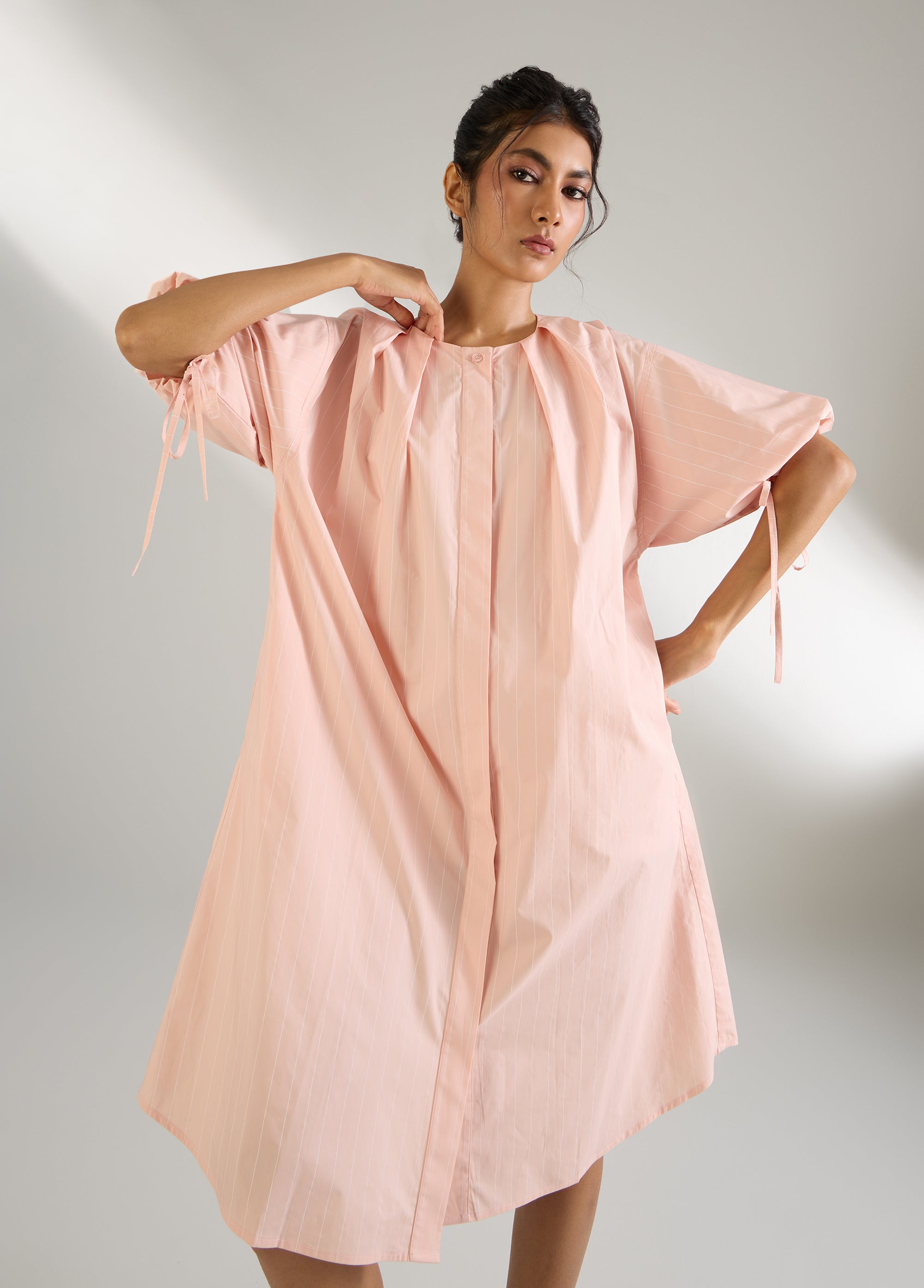 The Pleated Shirt Dress