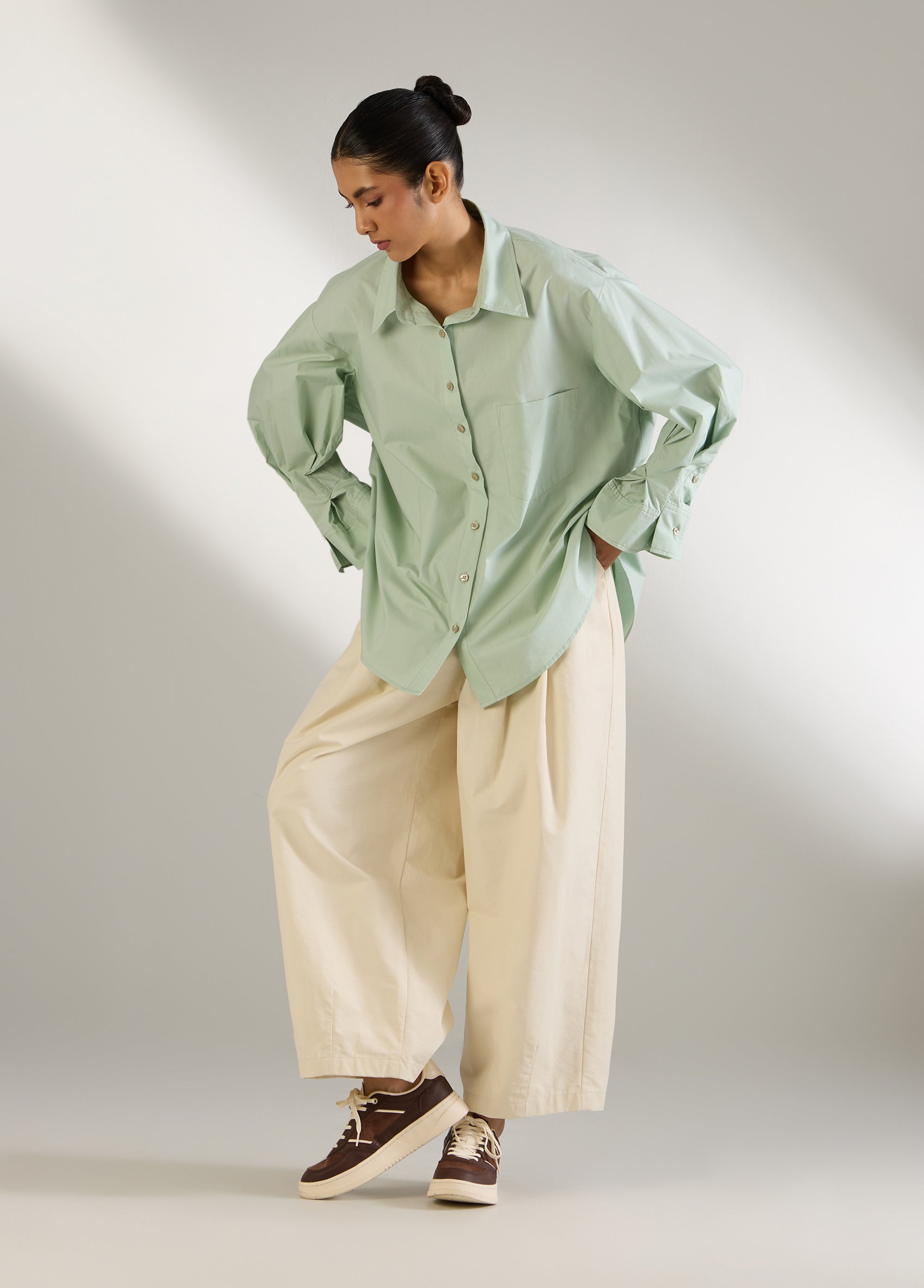 The Pleated Sleeve Shirt