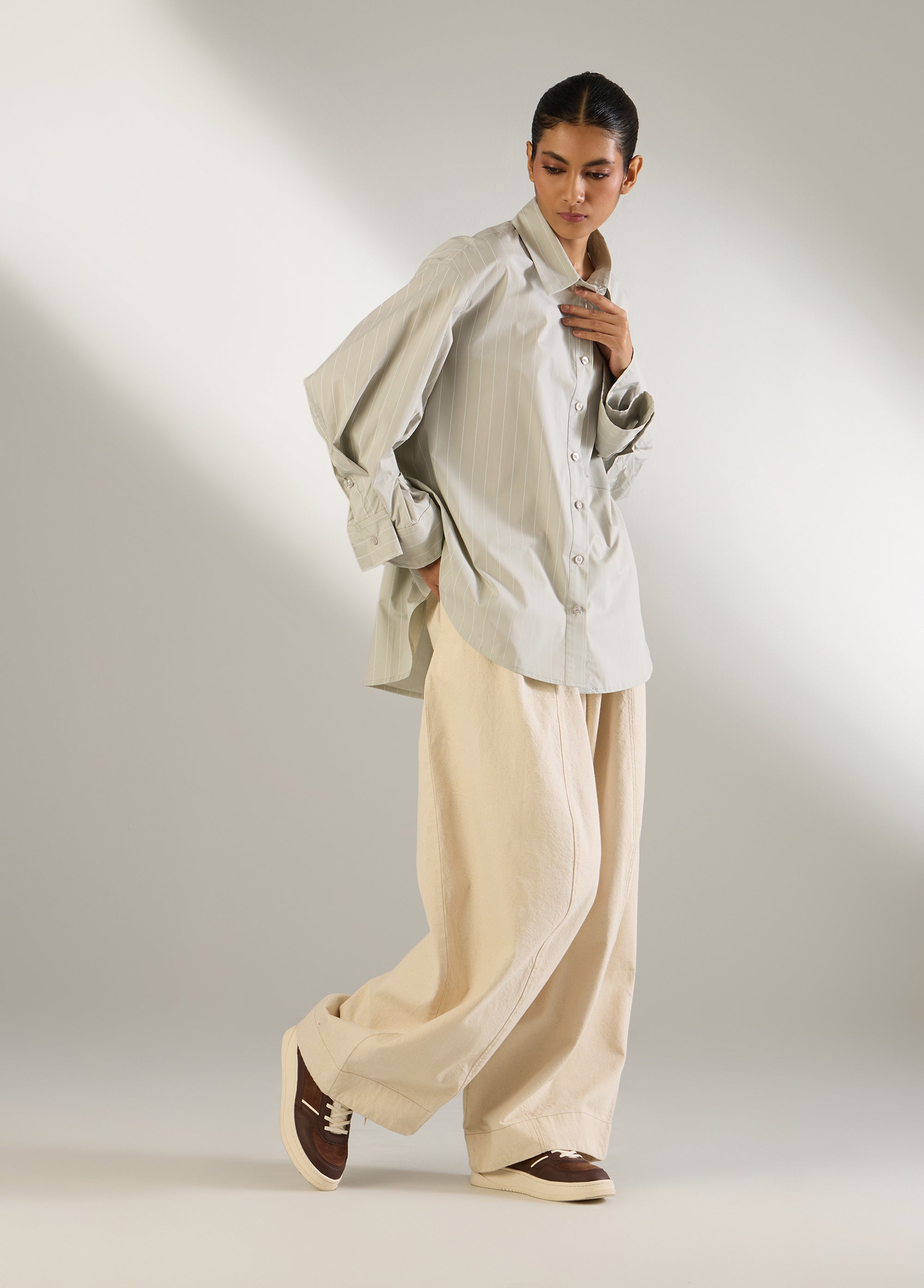 The Pleated Sleeve Shirt.