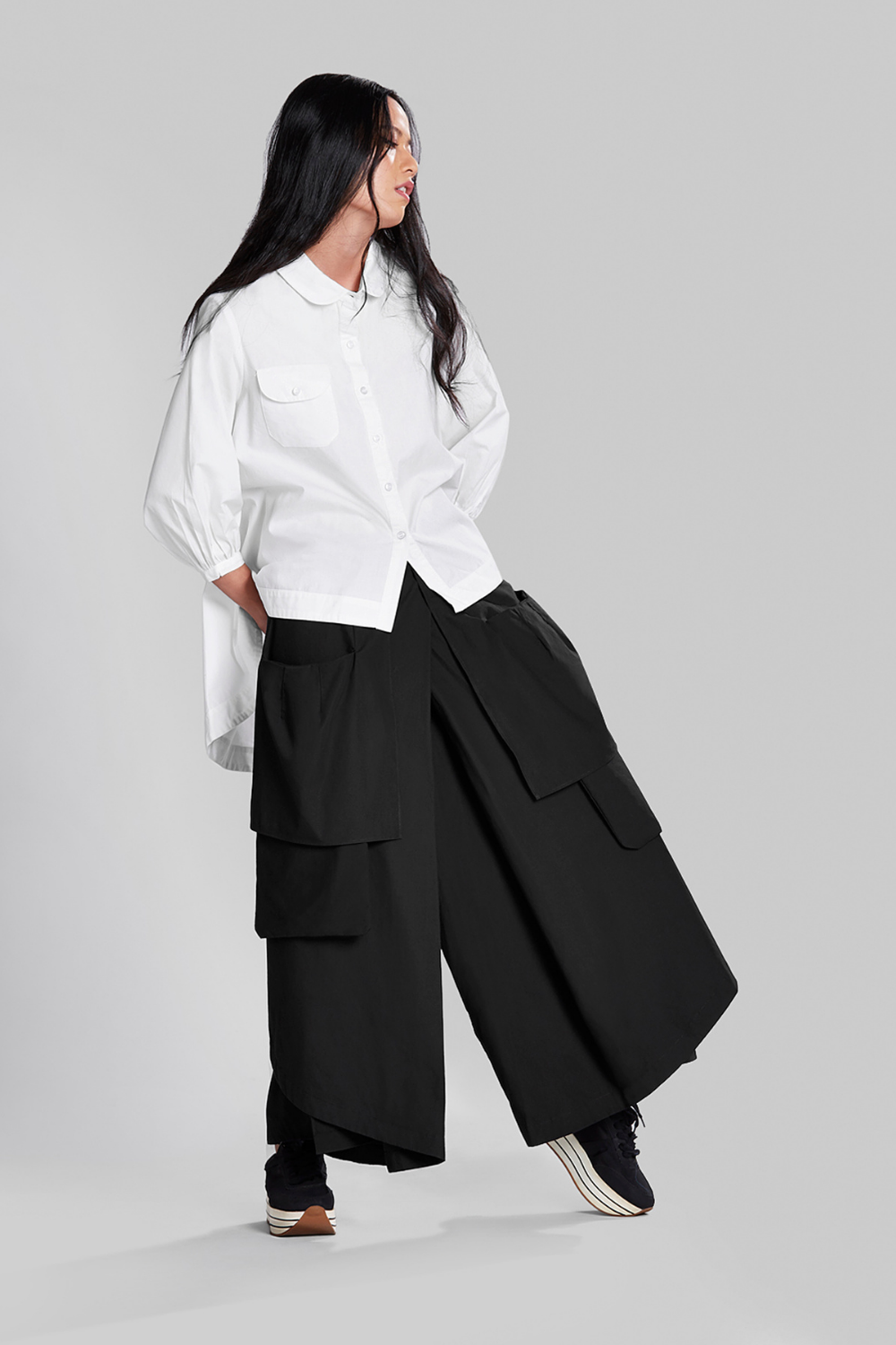 Layered Pocket Detail Pants