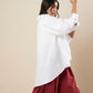 SHIRT WITH FLARE BACK AND CONSTRUCTED SLEEVE