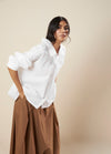 OVERSIZED SHIRT WITH BACK PLEAT