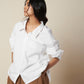 OVERSIZED SHIRT WITH BACK PLEAT