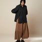 SHIRT WITH FLARE BACK AND CONSTRUCTED SLEEVE
