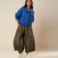 DECONSTRUCTED SHIRT WITH HEM ELASTIC AND BACK STRAPS