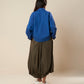 DECONSTRUCTED SHIRT WITH HEM ELASTIC AND BACK STRAPS