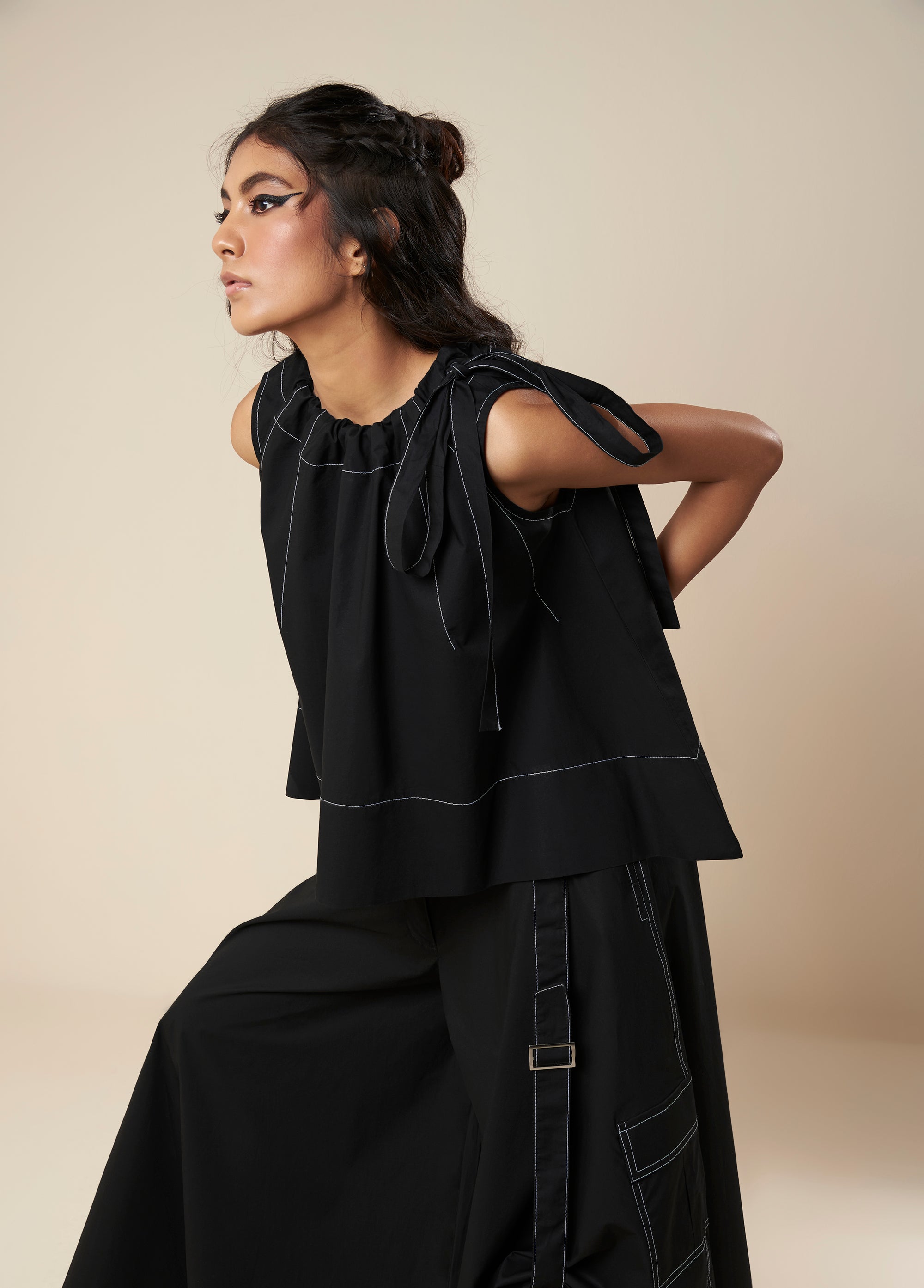 The Contrast Stitch Top