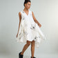 DRESS WITH SIDE AND BACK DRAPE