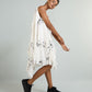 DRESS WITH SIDE AND BACK DRAPE
