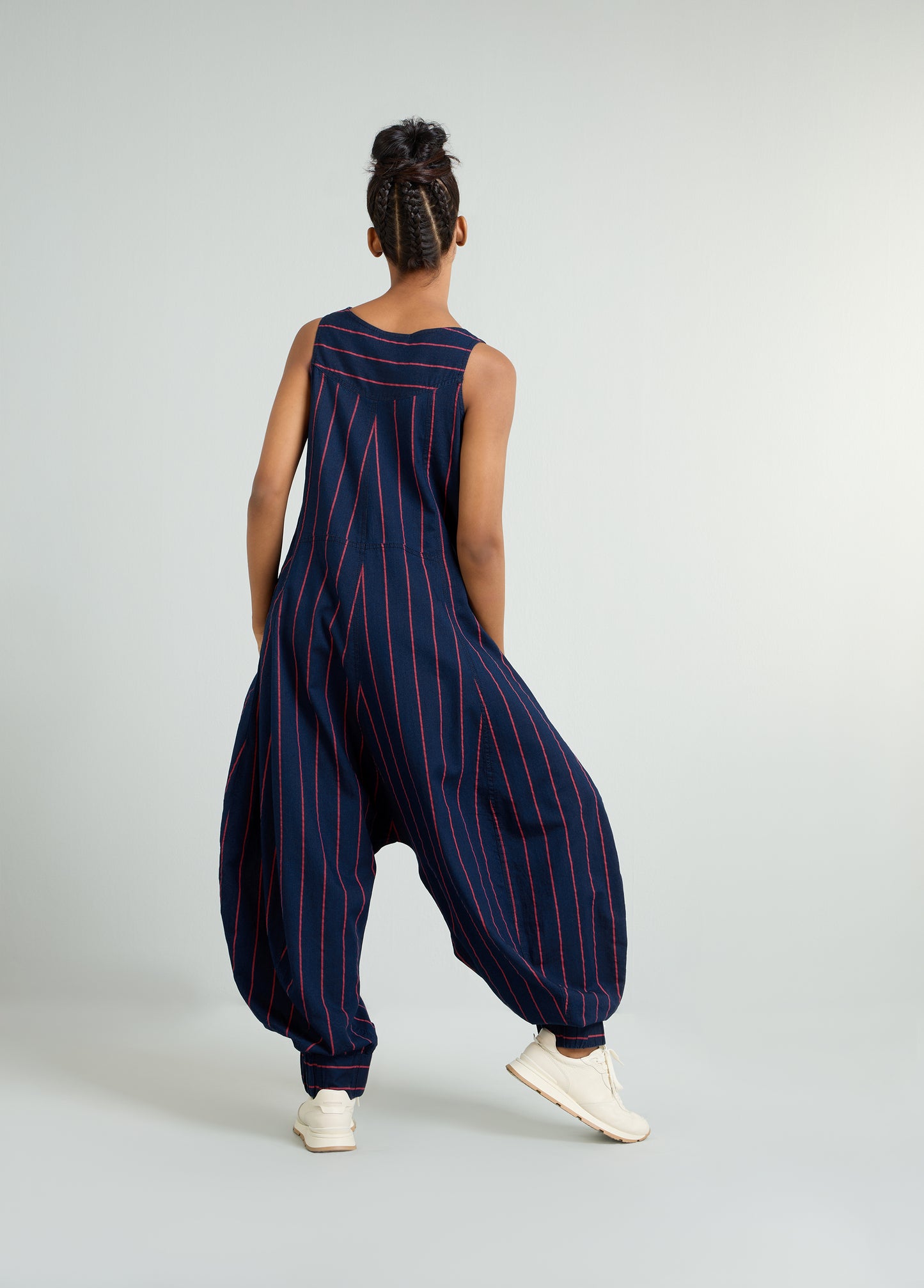 LOW CROTCH JUMPSUIT WITH FRONT ZIP