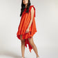 DRESS WITH DECONSTRUCTED PLEATS