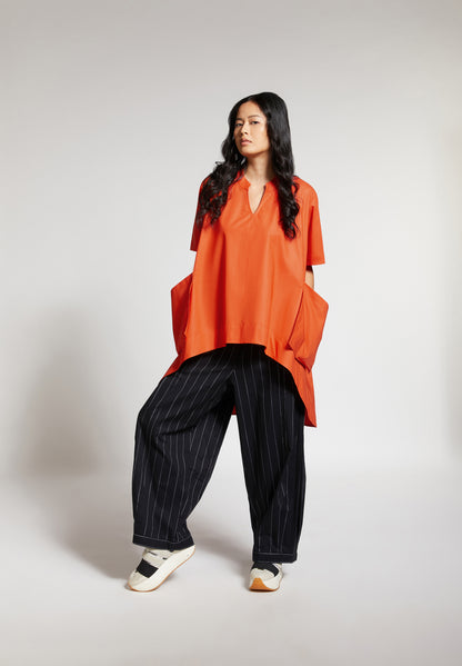 HIGH-LOW TOP WITH SIDE POCKETS