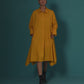 SHIRT DRESS WITH ASYMMETRICAL PANELS