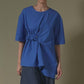 ASYMMETRICAL TOP WITH SIDE ROUCHE DETAIL